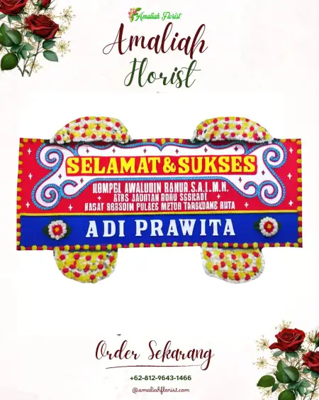 Papan Bunga Ucapan Selamat Guwotirto